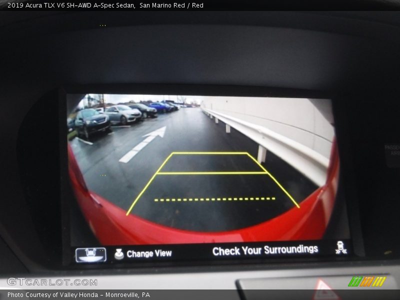San Marino Red / Red 2019 Acura TLX V6 SH-AWD A-Spec Sedan