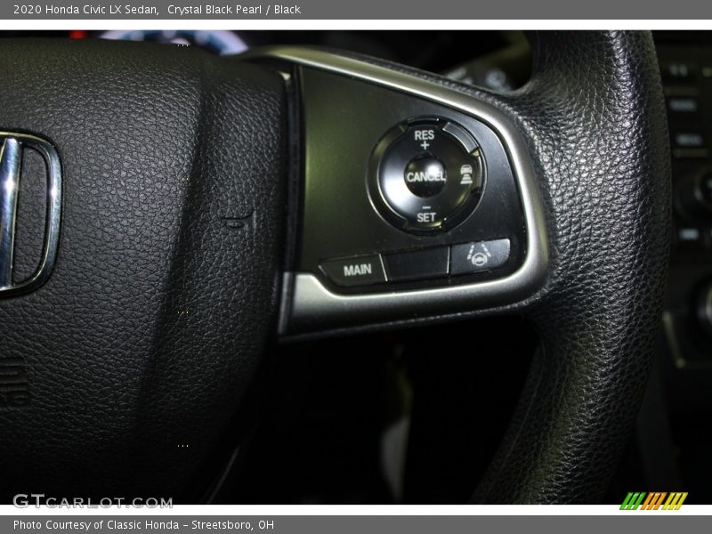 Crystal Black Pearl / Black 2020 Honda Civic LX Sedan