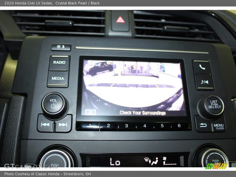 Crystal Black Pearl / Black 2020 Honda Civic LX Sedan