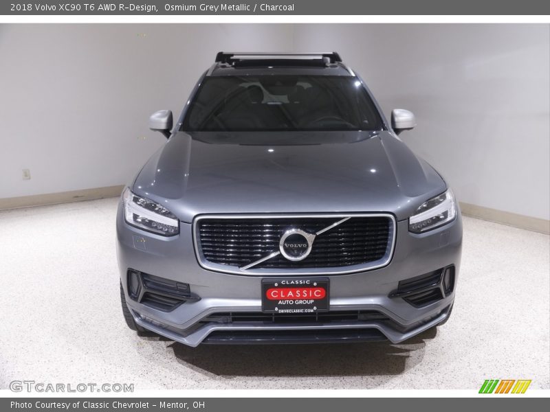 Osmium Grey Metallic / Charcoal 2018 Volvo XC90 T6 AWD R-Design