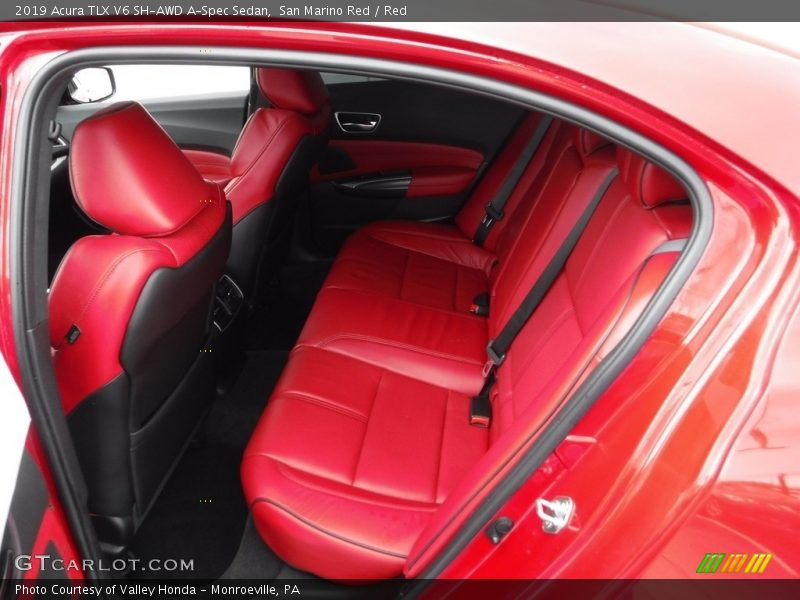 Rear Seat of 2019 TLX V6 SH-AWD A-Spec Sedan