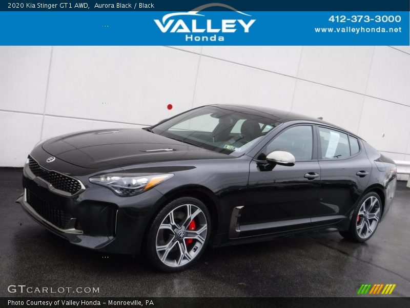 Aurora Black / Black 2020 Kia Stinger GT1 AWD