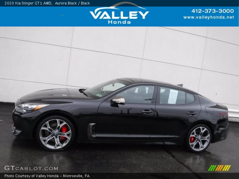 Aurora Black / Black 2020 Kia Stinger GT1 AWD