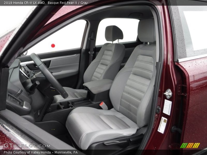 Basque Red Pearl II / Gray 2019 Honda CR-V LX AWD