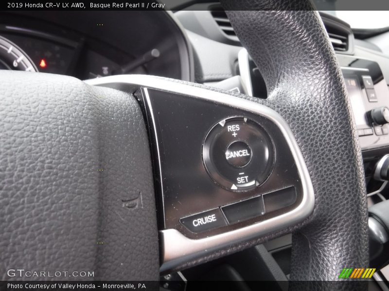 Basque Red Pearl II / Gray 2019 Honda CR-V LX AWD