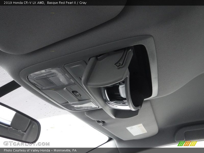 Basque Red Pearl II / Gray 2019 Honda CR-V LX AWD