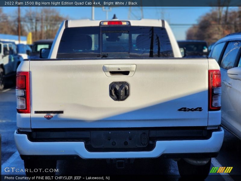 Bright White / Black 2022 Ram 1500 Big Horn Night Edition Quad Cab 4x4