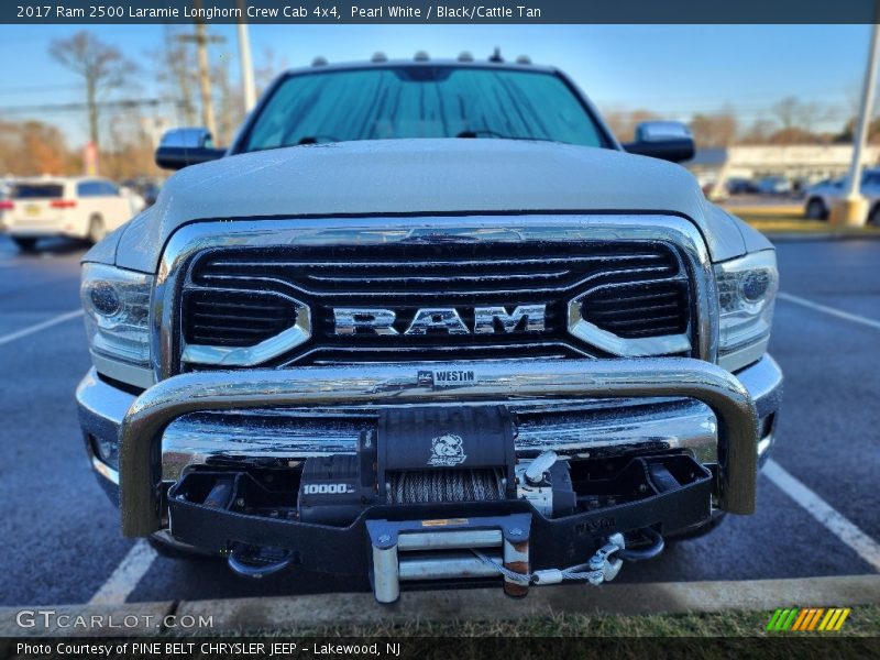 Pearl White / Black/Cattle Tan 2017 Ram 2500 Laramie Longhorn Crew Cab 4x4