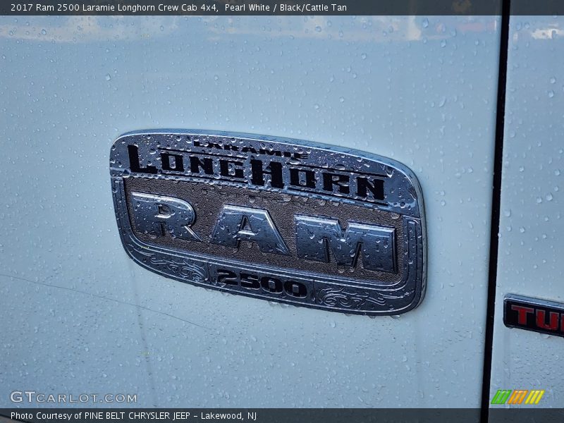 Pearl White / Black/Cattle Tan 2017 Ram 2500 Laramie Longhorn Crew Cab 4x4