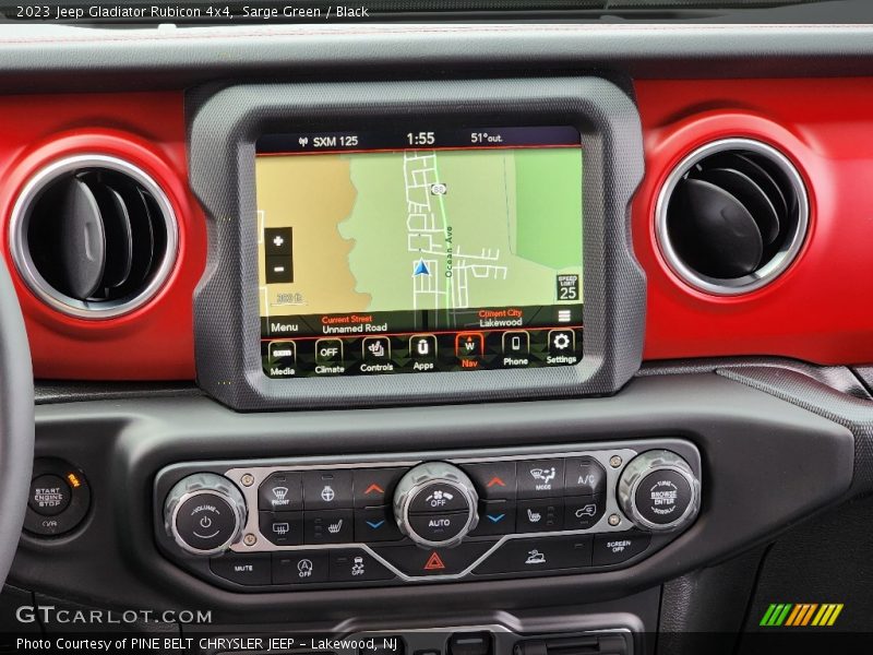 Navigation of 2023 Gladiator Rubicon 4x4