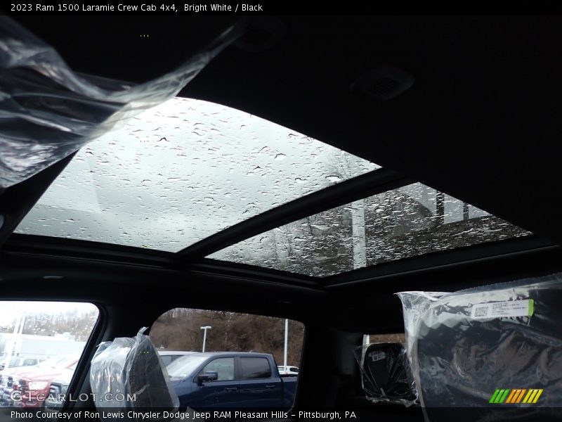 Bright White / Black 2023 Ram 1500 Laramie Crew Cab 4x4