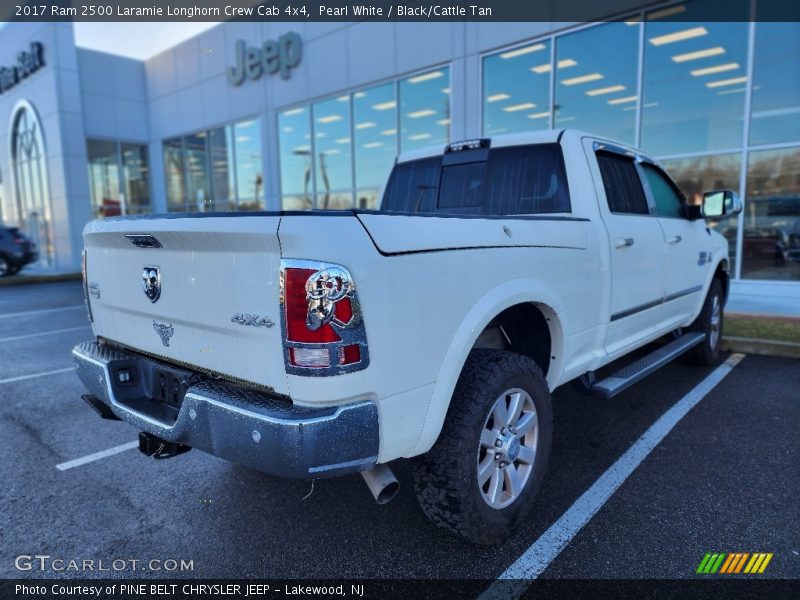 Pearl White / Black/Cattle Tan 2017 Ram 2500 Laramie Longhorn Crew Cab 4x4
