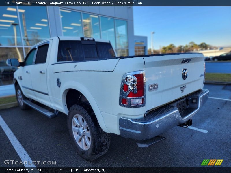Pearl White / Black/Cattle Tan 2017 Ram 2500 Laramie Longhorn Crew Cab 4x4