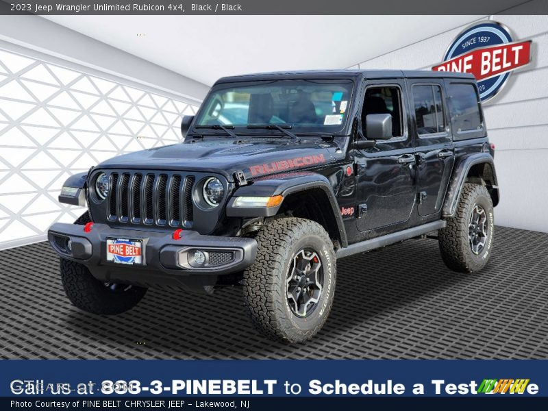 Black / Black 2023 Jeep Wrangler Unlimited Rubicon 4x4