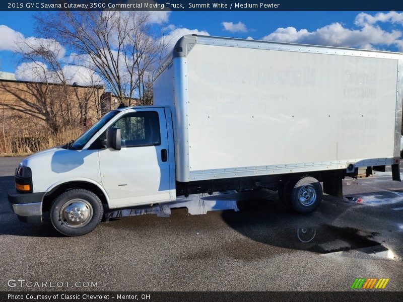 Summit White / Medium Pewter 2019 GMC Savana Cutaway 3500 Commercial Moving Truck