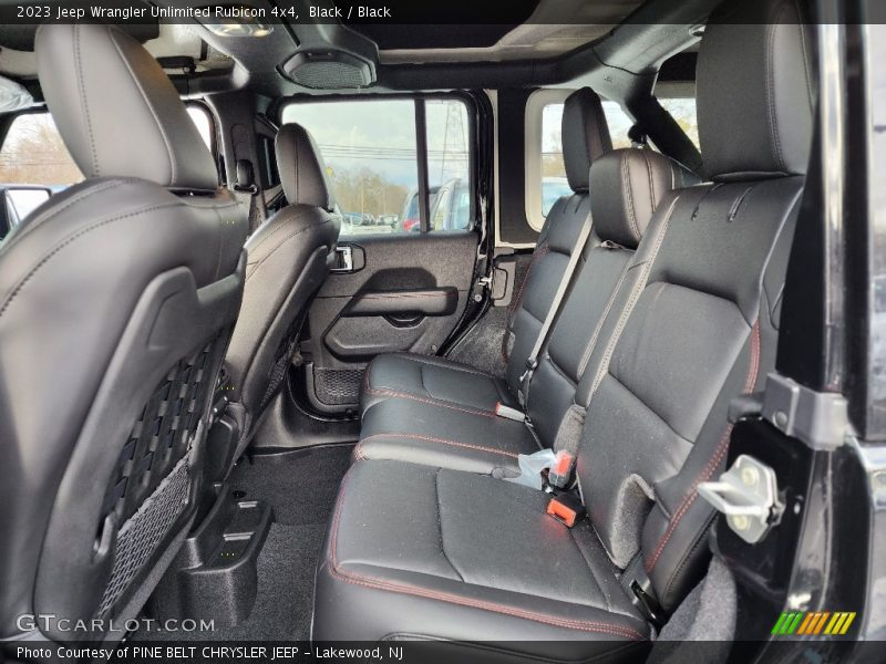 Rear Seat of 2023 Wrangler Unlimited Rubicon 4x4