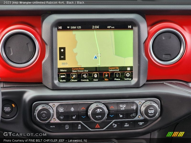Navigation of 2023 Wrangler Unlimited Rubicon 4x4