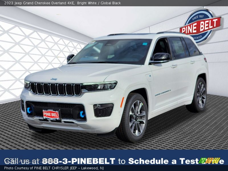 Bright White / Global Black 2023 Jeep Grand Cherokee Overland 4XE