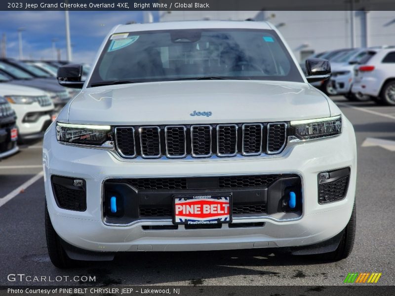 Bright White / Global Black 2023 Jeep Grand Cherokee Overland 4XE