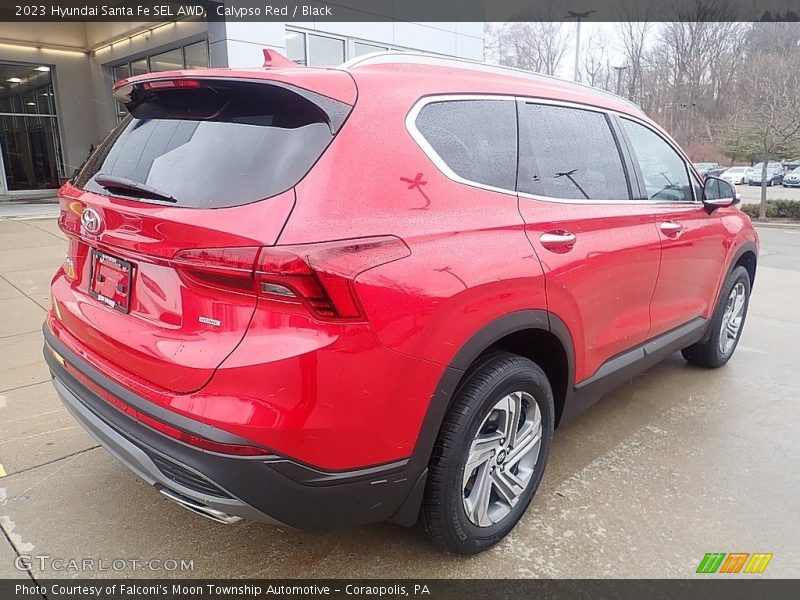 Calypso Red / Black 2023 Hyundai Santa Fe SEL AWD