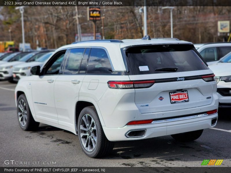 Bright White / Global Black 2023 Jeep Grand Cherokee Overland 4XE