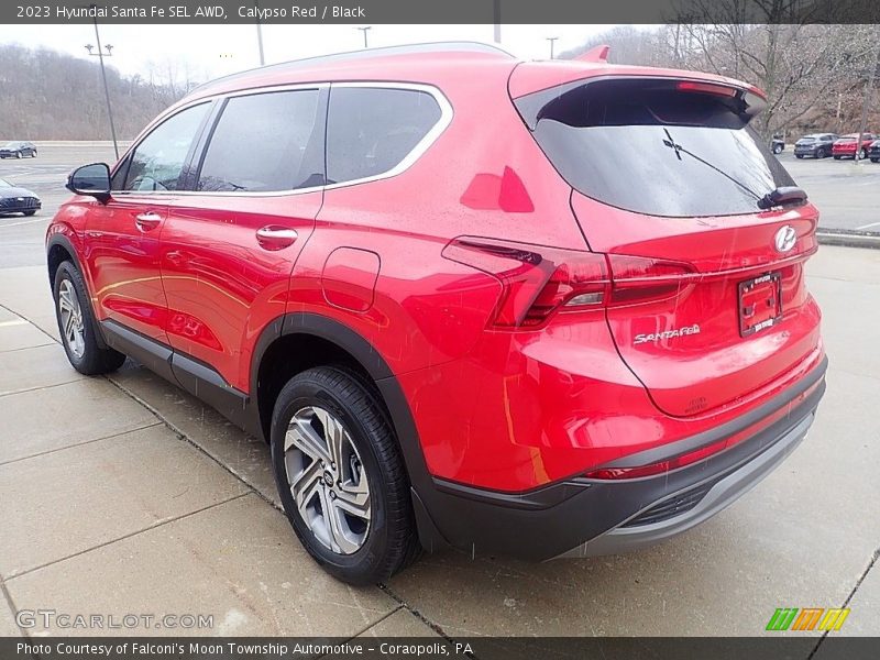 Calypso Red / Black 2023 Hyundai Santa Fe SEL AWD