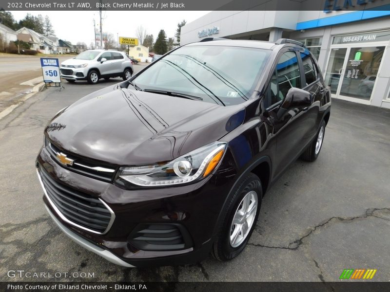 Black Cherry Metallic / Jet Black 2022 Chevrolet Trax LT AWD