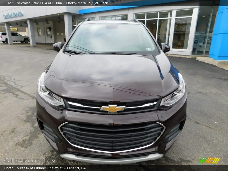 Black Cherry Metallic / Jet Black 2022 Chevrolet Trax LT AWD