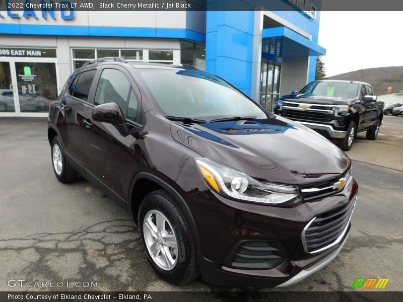 Black Cherry Metallic / Jet Black 2022 Chevrolet Trax LT AWD