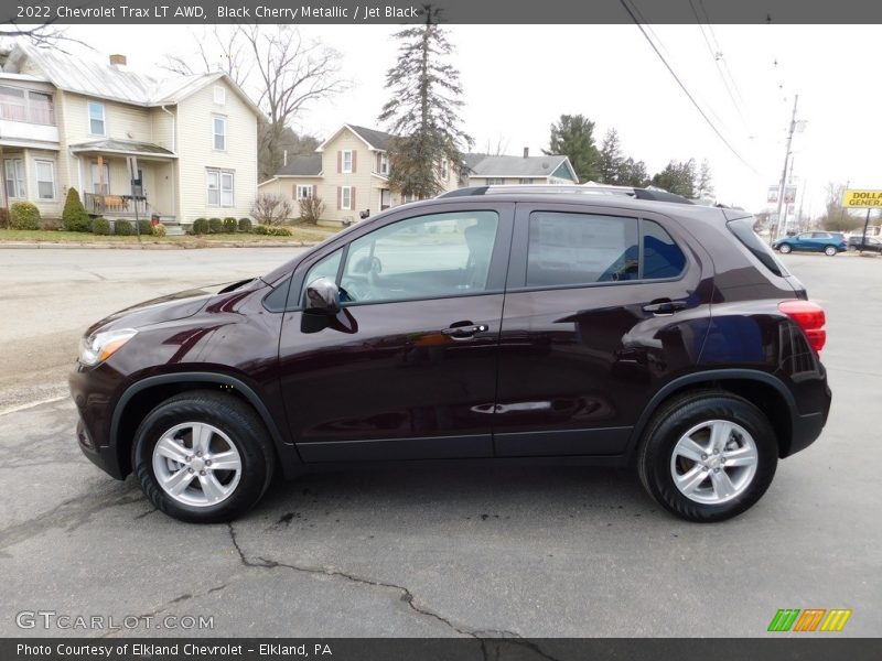 Black Cherry Metallic / Jet Black 2022 Chevrolet Trax LT AWD