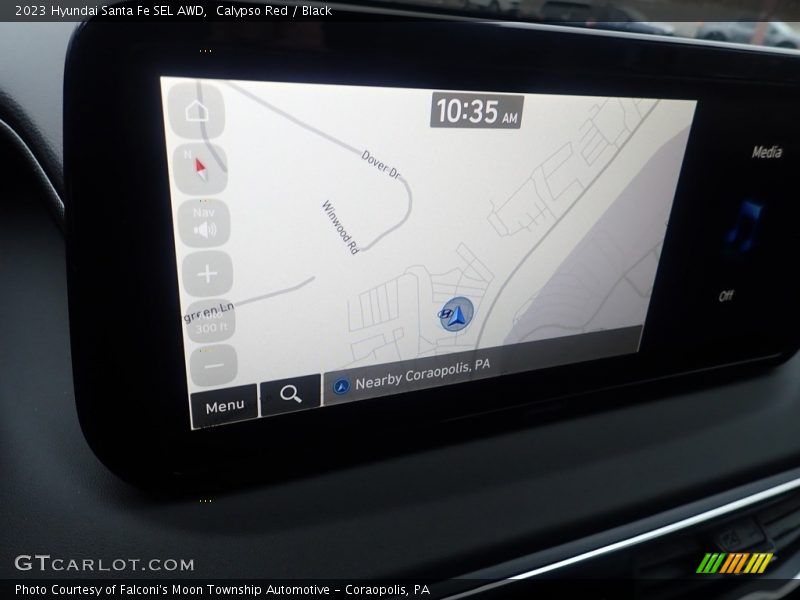 Calypso Red / Black 2023 Hyundai Santa Fe SEL AWD