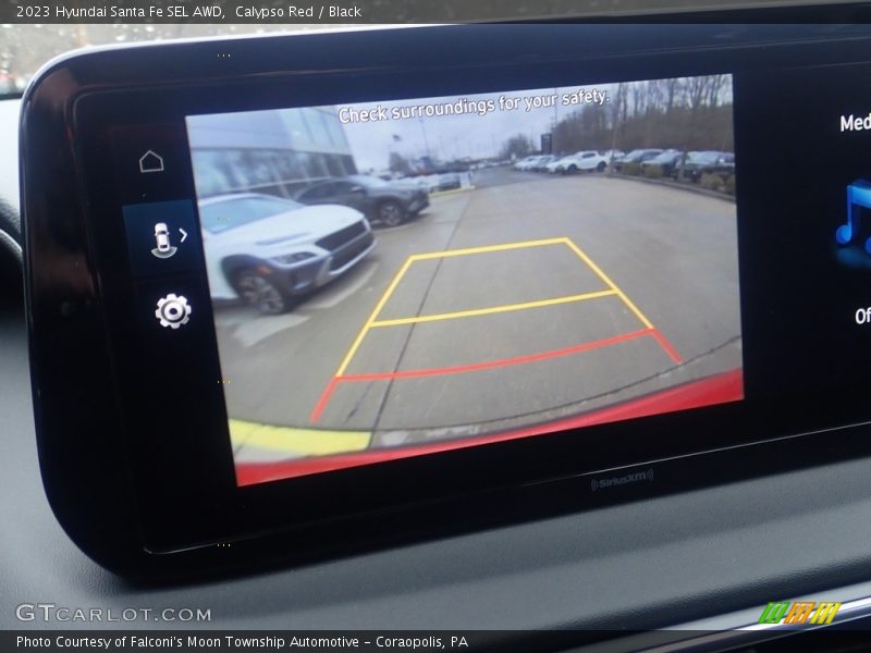 Calypso Red / Black 2023 Hyundai Santa Fe SEL AWD