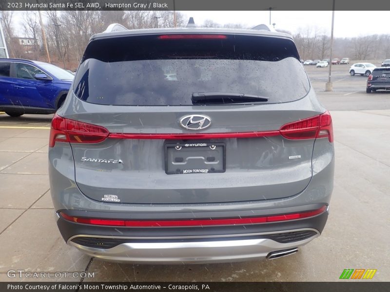 Hampton Gray / Black 2023 Hyundai Santa Fe SEL AWD
