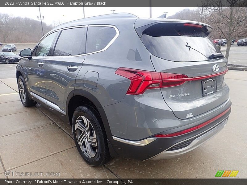 Hampton Gray / Black 2023 Hyundai Santa Fe SEL AWD