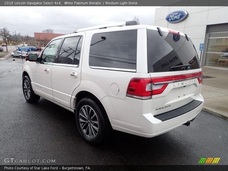 White Platinum Metallic / Medium Light Stone 2016 Lincoln Navigator Select 4x4