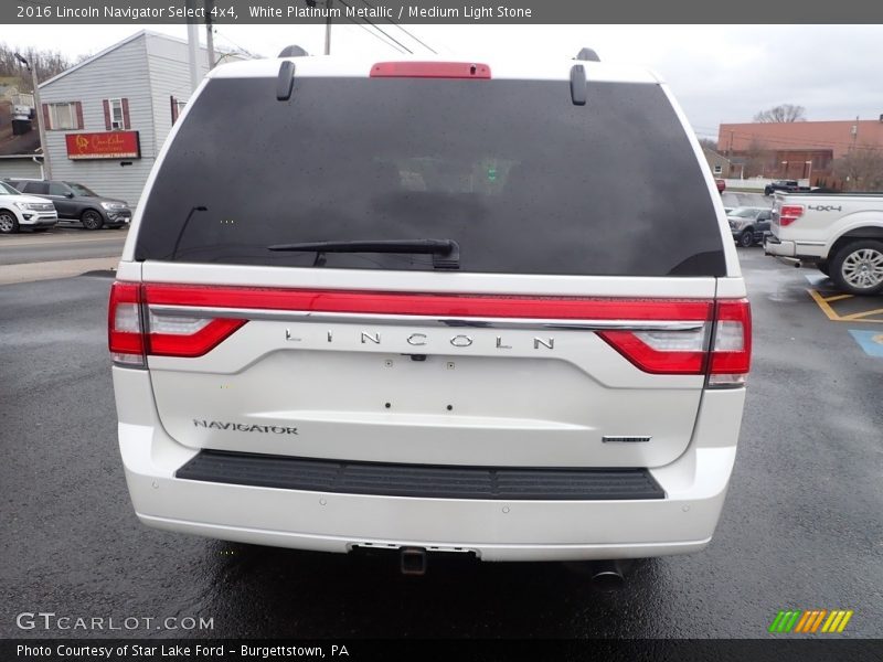 White Platinum Metallic / Medium Light Stone 2016 Lincoln Navigator Select 4x4