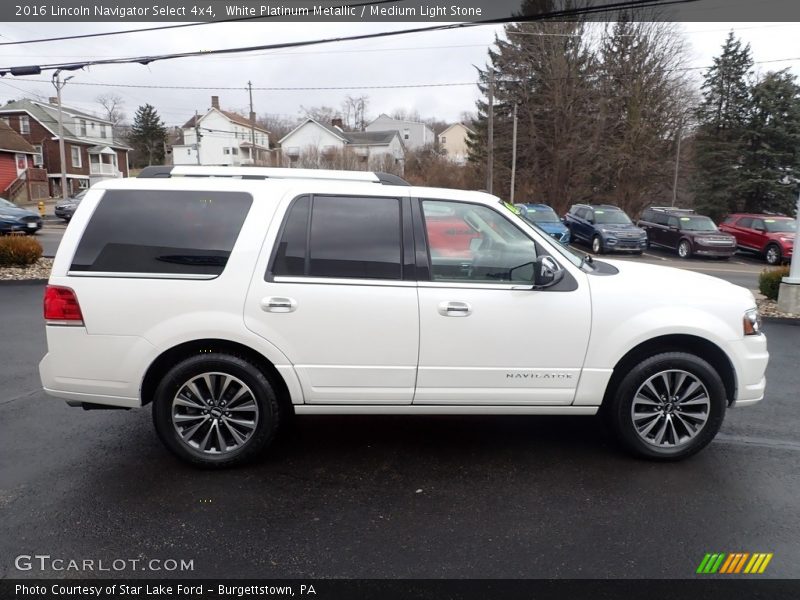  2016 Navigator Select 4x4 White Platinum Metallic