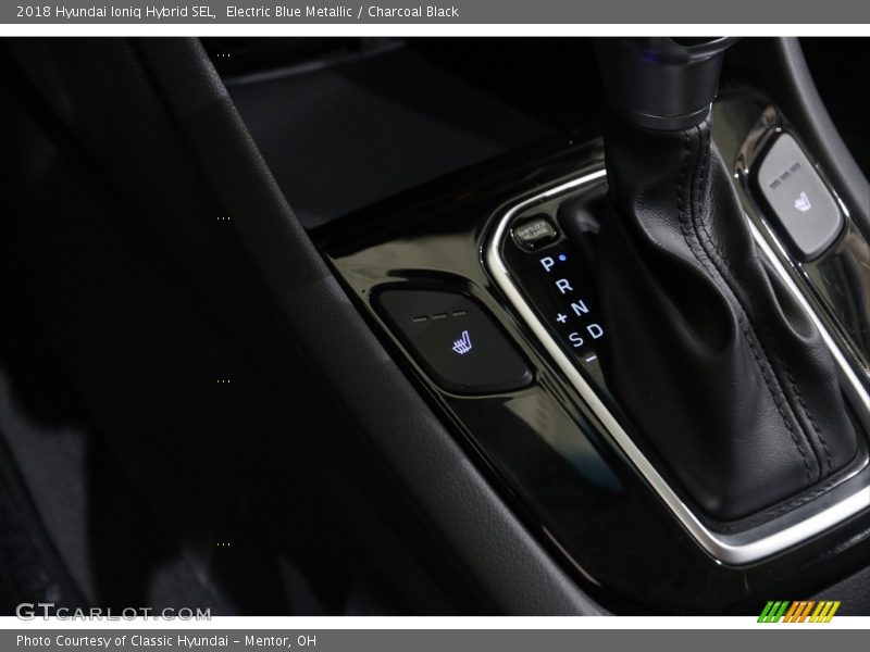 Electric Blue Metallic / Charcoal Black 2018 Hyundai Ioniq Hybrid SEL