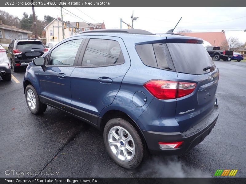 Blue Metallic / Medium Stone 2022 Ford EcoSport SE 4WD