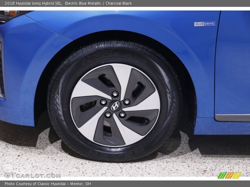 Electric Blue Metallic / Charcoal Black 2018 Hyundai Ioniq Hybrid SEL