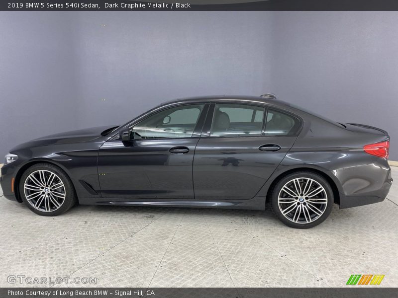 Dark Graphite Metallic / Black 2019 BMW 5 Series 540i Sedan