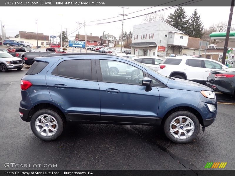 Blue Metallic / Medium Stone 2022 Ford EcoSport SE 4WD