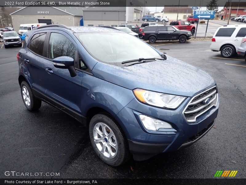 Blue Metallic / Medium Stone 2022 Ford EcoSport SE 4WD