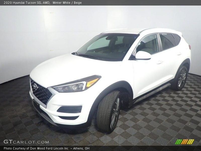 Winter White / Beige 2020 Hyundai Tucson SEL AWD