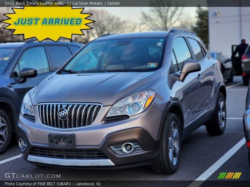 Cocoa Silver Metallic / Saddle 2013 Buick Encore Leather AWD