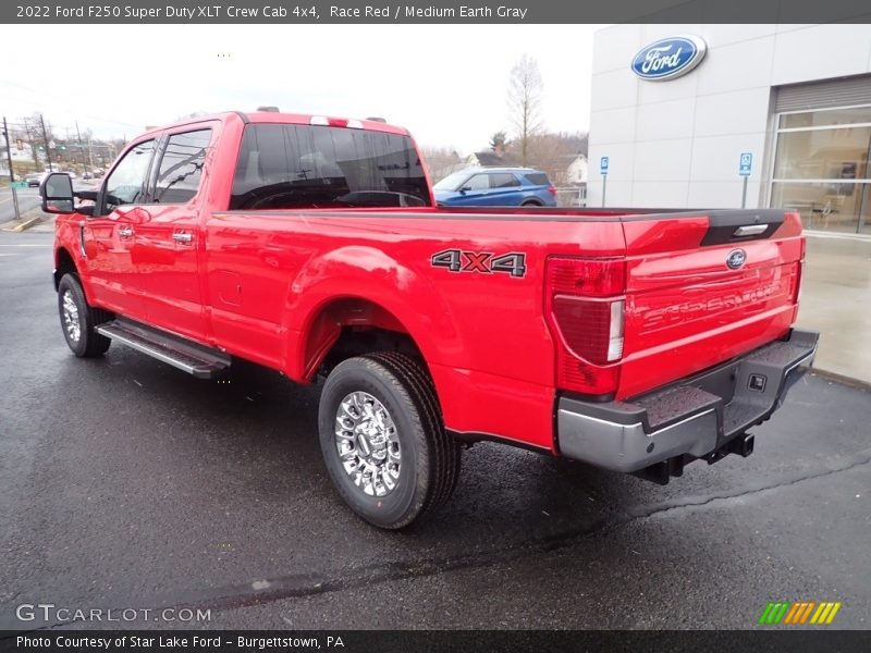 Race Red / Medium Earth Gray 2022 Ford F250 Super Duty XLT Crew Cab 4x4