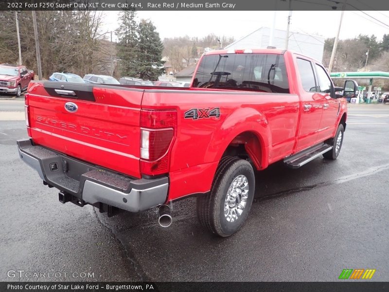 Race Red / Medium Earth Gray 2022 Ford F250 Super Duty XLT Crew Cab 4x4