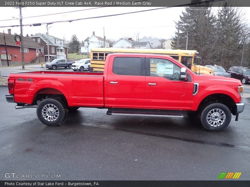 Race Red / Medium Earth Gray 2022 Ford F250 Super Duty XLT Crew Cab 4x4