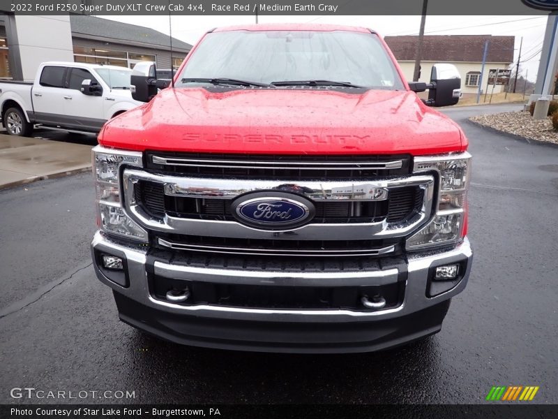 Race Red / Medium Earth Gray 2022 Ford F250 Super Duty XLT Crew Cab 4x4