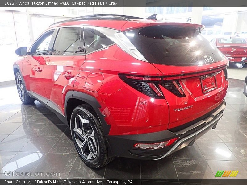 Calypso Red Pearl / Gray 2023 Hyundai Tucson Limited AWD